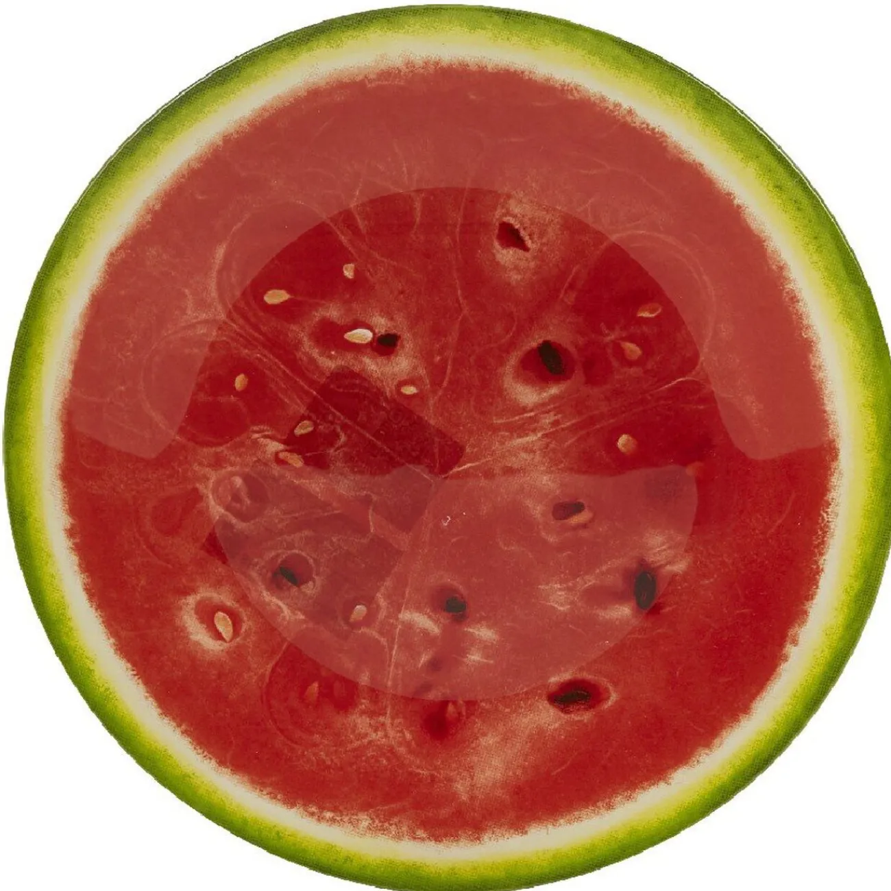 Assiette à dessert ronde imprimée pastèque|Gifi