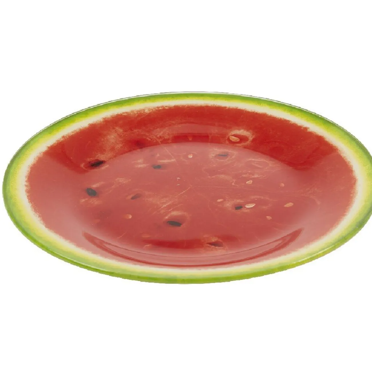 Assiette à dessert ronde imprimée pastèque|Gifi