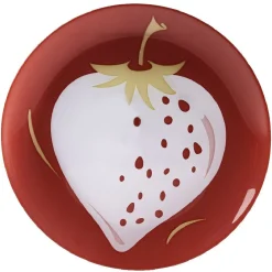 Assiette à dessert ronde Luminarc fraise rouge|Gifi Clearance