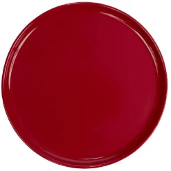 Assiette à dessert ronde Nordic porcelaine rouge|Gifi Discount