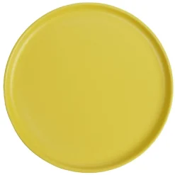 Assiette à dessert ronde Nordic porcelaine jaune|Gifi Discount