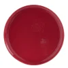 Assiette à dessert ronde Oslo rouge|Gifi
