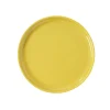 Assiette à dessert ronde Oslo jaune moutarde|Gifi Online