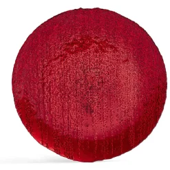 Assiette à dessert ronde rouge Ø21cm verre|Gifi Outlet