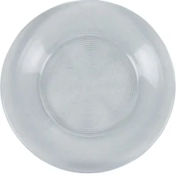 Assiette à dessert ronde transparente striée|Gifi New