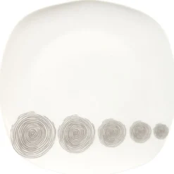 Assiette à dessert tourbillons gris|Gifi Best