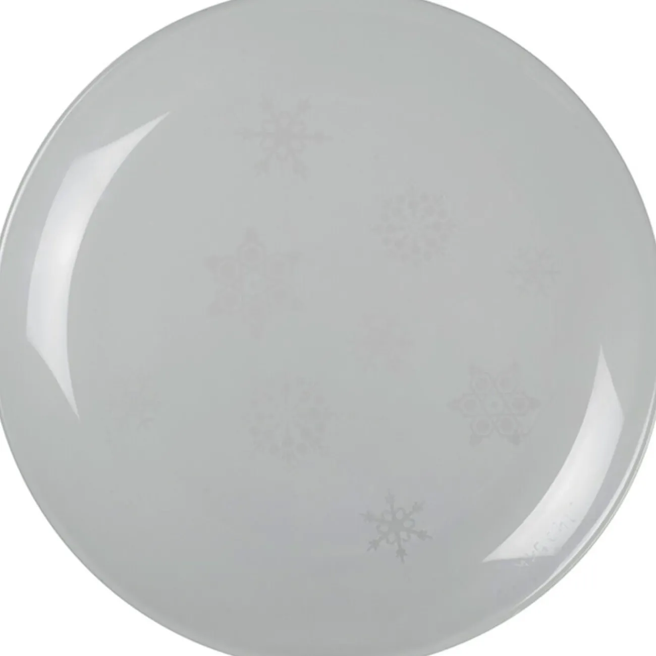 Assiette à dessert transparente design flocon|Gifi Hot