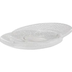 Assiette à dessert transparente martelé x4|Gifi Sale