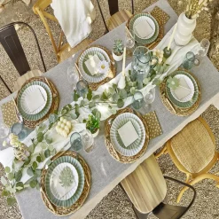 Outlet Assiette à dessert Venise en faïence blanche Ø20cm Vaisselle Et Accessoires De Table