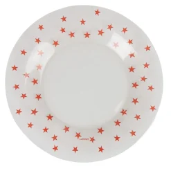 Sale Assiette à dessert verre Zana givre étoiles rouges Vaisselle Et Accessoires De Table