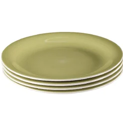 Assiette à dessert vert anis effet spirale x4|Gifi Clearance