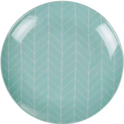 Assiette à dessert vert d'eau collection Crazy|Gifi