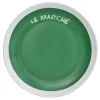 Assiette à dessert verte contour blanc inscription Le marché|Gifi New