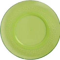 Assiette à dessert verte martelé x4|Gifi