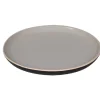 Assiette à dessert Zenco bicolore gris et taupe|Gifi Outlet