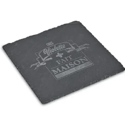 Assiette carrée ardoise "Chez Violette"|Gifi Sale