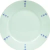 Assiette creuse blanche décor aile bleu|Gifi New