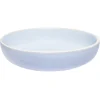 Assiette creuse en faïence bleu turquoise avec liseré crème|Gifi Clearance