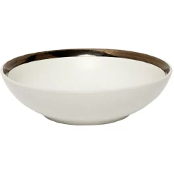 Assiette creuse en faïence avec liseré doré|Gifi Best