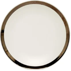 Assiette creuse en faïence avec liseré doré|Gifi Best