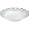 Assiette creuse en porcelaine motif argenté|Gifi