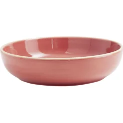 Assiette creuse faïence Terracotta avec liseré crème|Gifi New