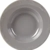Assiette creuse grise festonnée Vaisselle Et Accessoires De Table