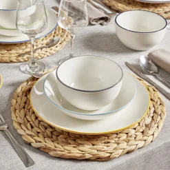 Assiette creuse porcelaine blanc Ø20cm|Gifi Discount