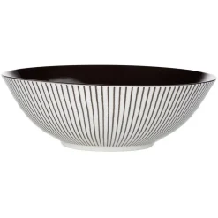 Assiette creuse rayure noire et blanche|Gifi Sale
