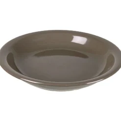 Assiette creuse ronde taupe|Gifi Outlet