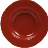 Assiette creuse rouge|Gifi Discount