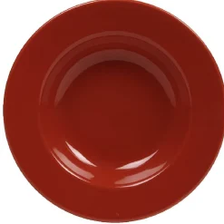Assiette creuse rouge|Gifi Discount