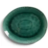 Assiette décore plate grès vert Ø28,5x24cm|Gifi Clearance