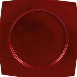 Assiette de présentation rouge|Gifi Clearance