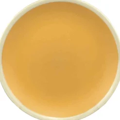 Assiette dessert ocre bordure blanche|Gifi Hot