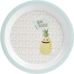 Assiette mélaminé enfant design Gildas l'Ananas|Gifi Online