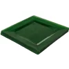 Discount Assiette plastique plate carrée unie vert x 10 Vaisselle Et Accessoires De Table