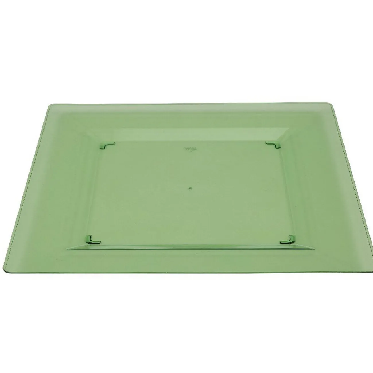 Discount Assiette plastique plate carrée unie vert x 10 Vaisselle Et Accessoires De Table