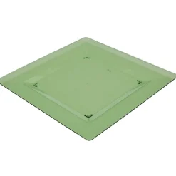 Discount Assiette plastique plate carrée unie vert x 10 Vaisselle Et Accessoires De Table
