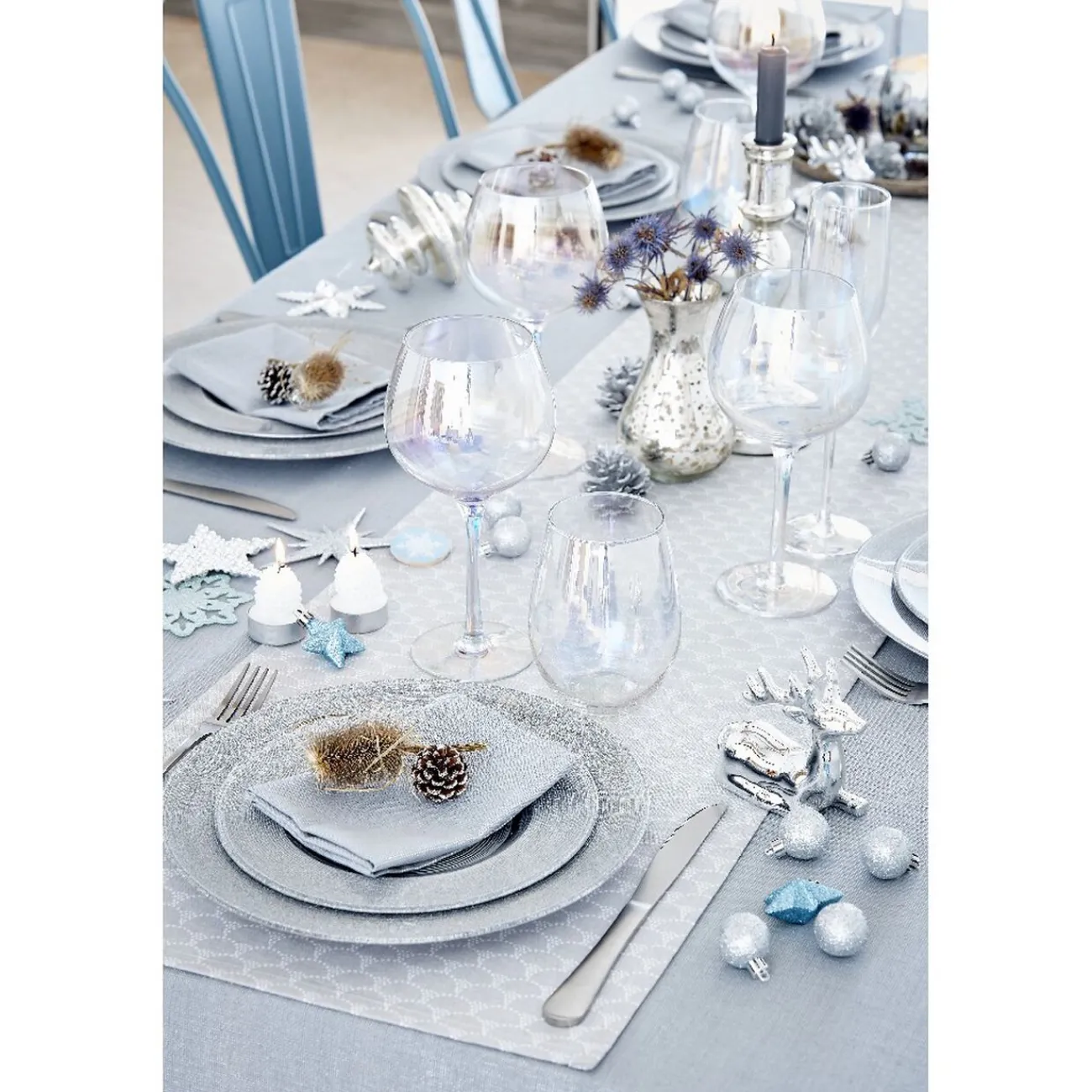 Assiette plate argenté|Gifi Online