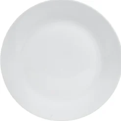 Assiette plate basique ronde blanche porcelaine|Gifi