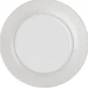 Assiette plate blanche bordure brillante|Gifi Discount