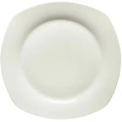 Assiette plate carrée blanc 24cm|Gifi