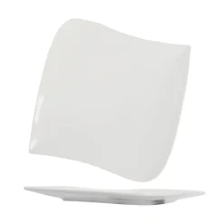 Assiette plate carrée blanche|Gifi Sale