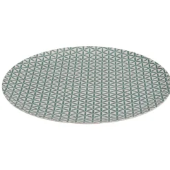 Sale Assiette plate décor géométrique vert d'eau Vaisselle Et Accessoires De Table