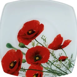 Assiette plate design coquelicot|Gifi Hot