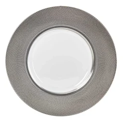 Assiette plate effet diamant|Gifi Discount