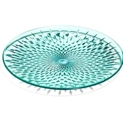 Assiette plate en plastique bleu effet martelé|Gifi Online
