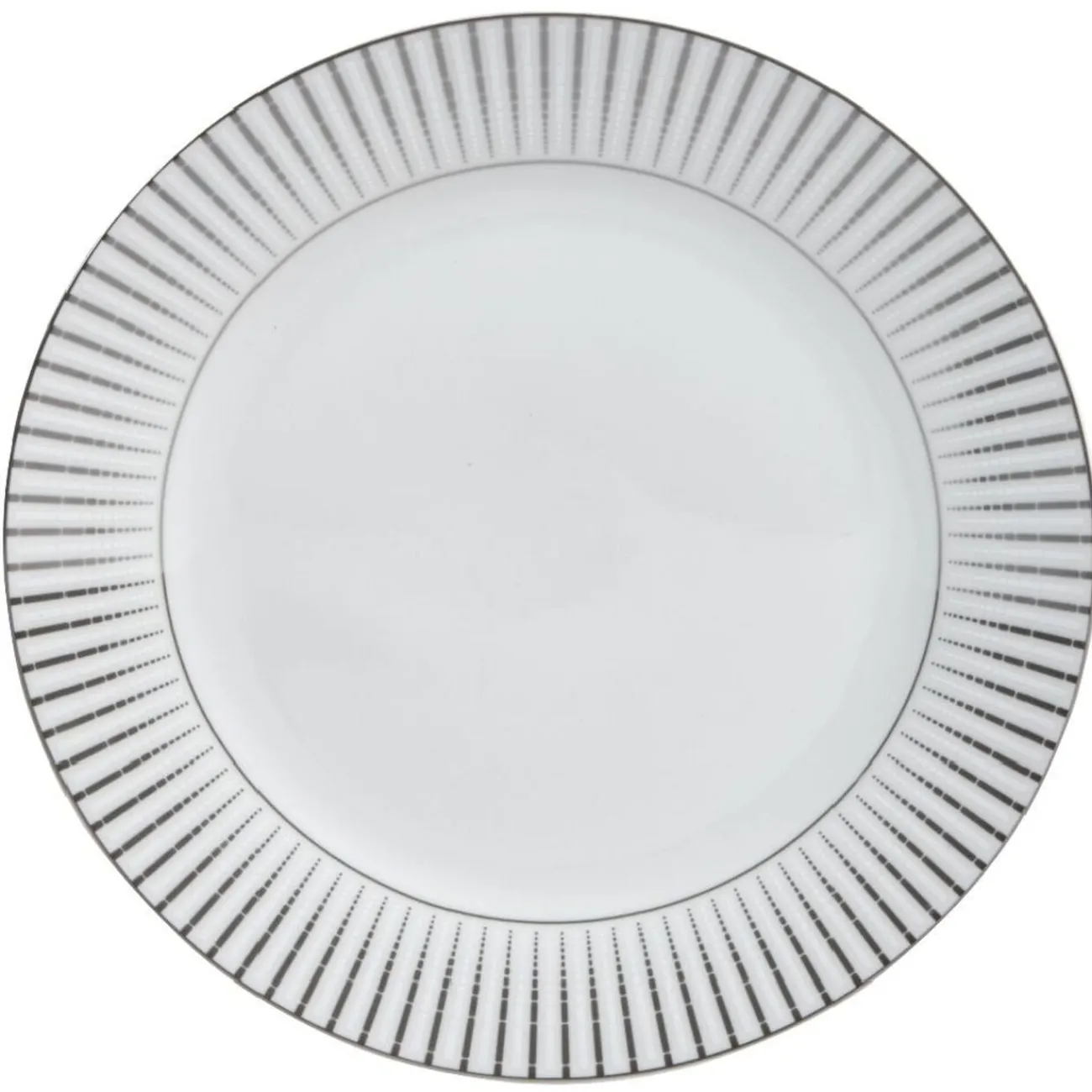 Sale Assiette plate en porcelaine motif argenté Vaisselle Et Accessoires De Table