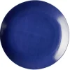 Assiette plate en porcelaine décor bleu Ø 27 cm|Gifi Clearance